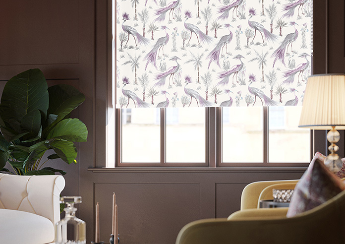 Tropical Birds, Amethyst - Twist&Fit Roller Blind - Image 5